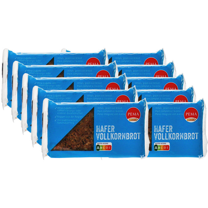 PEMA Hafer-Vollkornbrot, 10er Pack