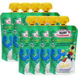 Fruchtbar BIO Quetsch-Pause Heidelbeere-Banane-Apfel-Mandeldrink, 8er Pack