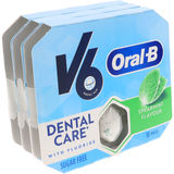 V6 Dental Care Spearmint Tuggummi 3-pack