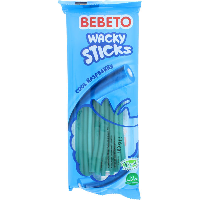 Bebeto Wacky Sticks Cool Rasberry 180 g