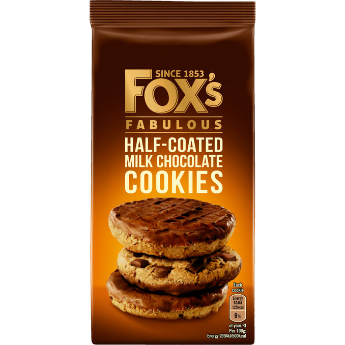 Fox's Keksit Half Coated Milk Chocolate Cookie