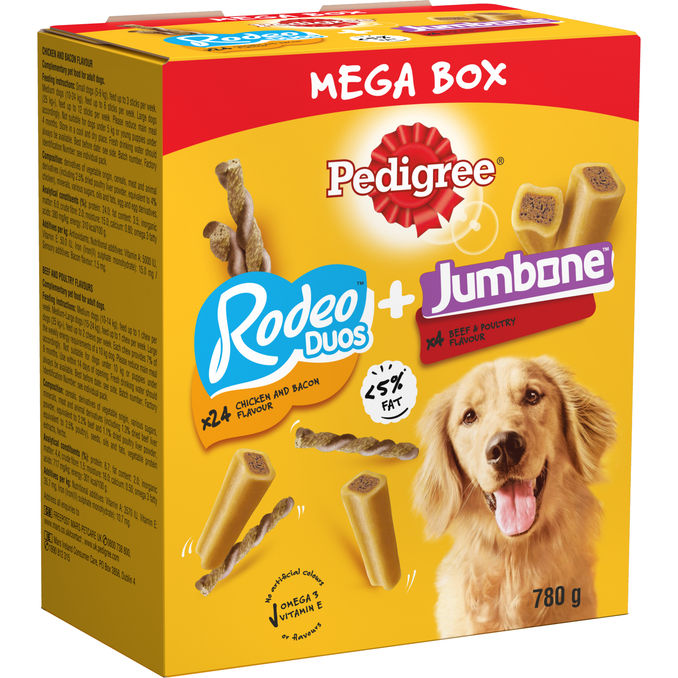 Pedigree Hundgodis MegaBox Jumbone & Rodeo Duos | 780 g