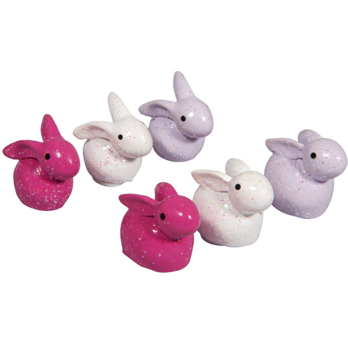 Rayher Polyresin Osterhasen, 6er Pack