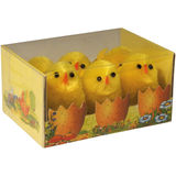 Rayher Küken aus Seidenchenille, 6er Pack