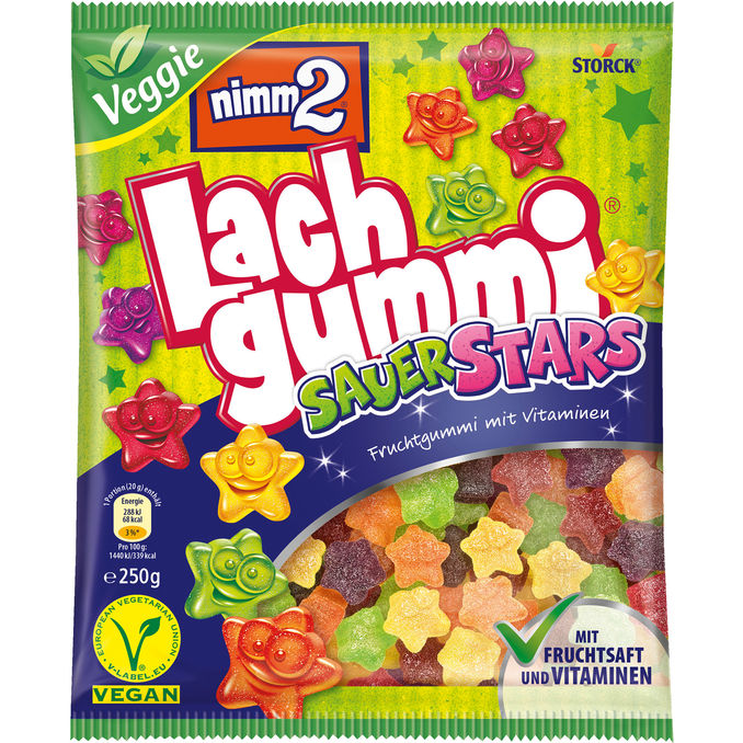 nimm2 Nimm2 Lachgummi Sauer Stars