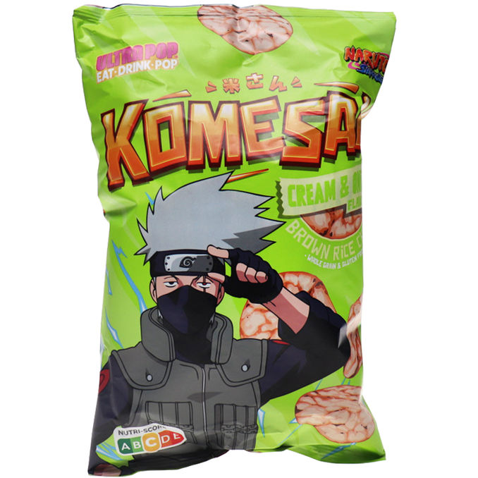 Komesan Brown Rice Chips Cream & Onion