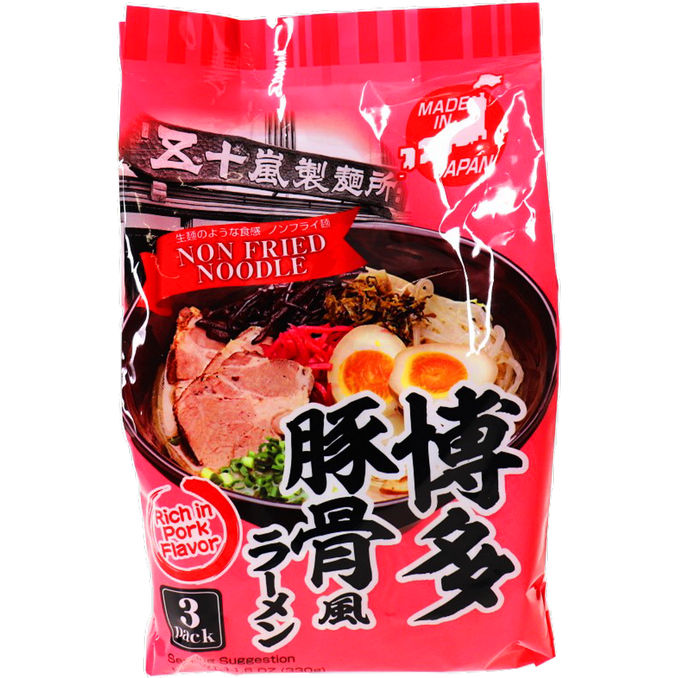 Igarashi Seimen Instant Ramen mit Tonkotsu Sauce, 3er Pack