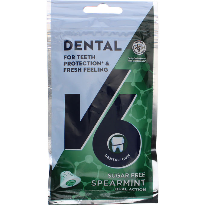 5 x V6 Dual Action Spearmint Tyggegummi