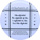 erika tubbin Rund Bricka ABC Fika 31cm