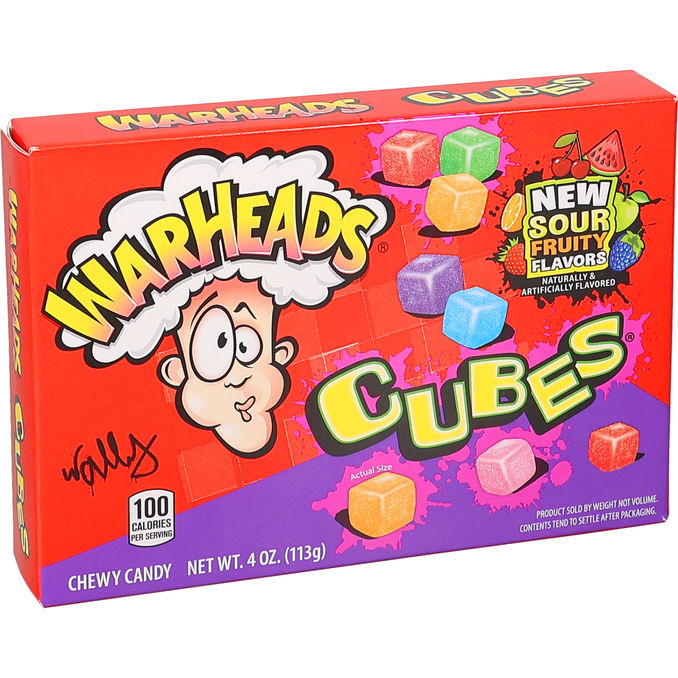 Warheads Slik Chewy Cubes