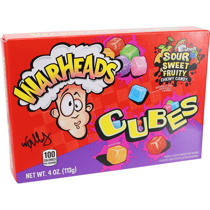 Warheads Slik Chewy Cubes