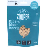 Zooper Hundsnacks Kyckling & Blåbär Dice