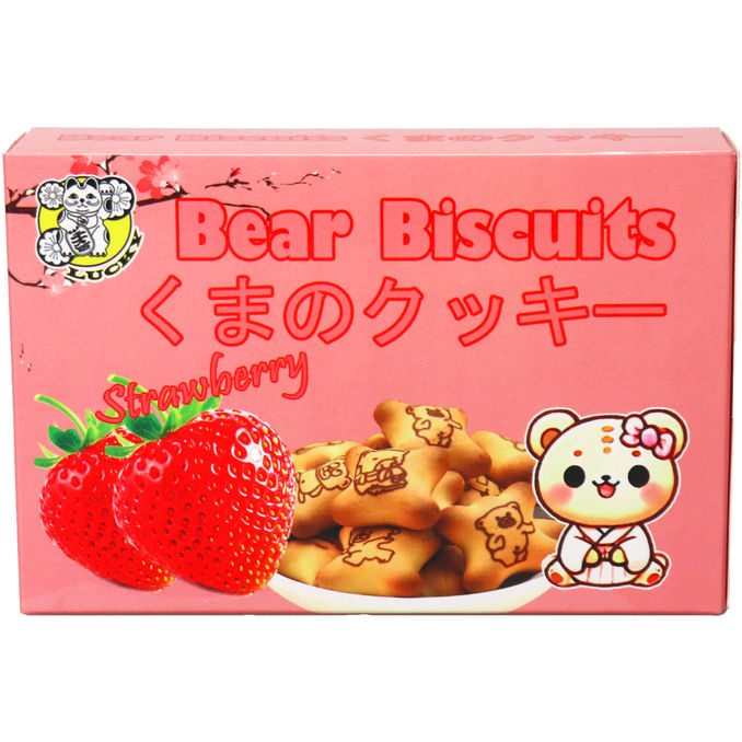 Lucky Katt Bärenkekse Erdbeer