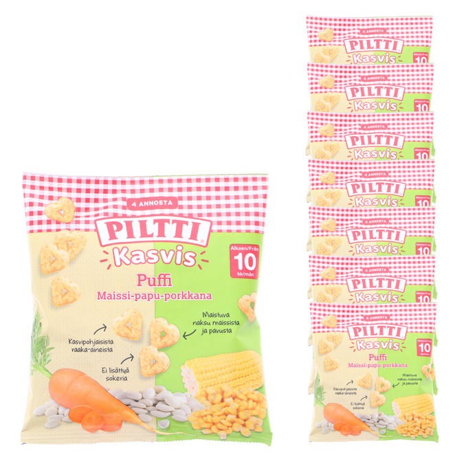Piltti Puffade Snacks 7-pack 