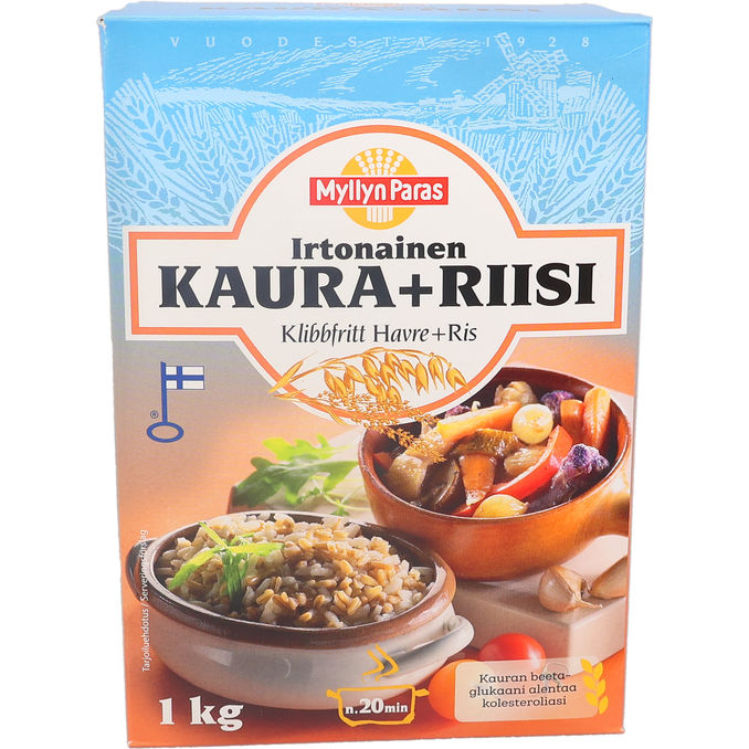 Myllyn Paras Klibbfritt Havre + Ris 1kg
