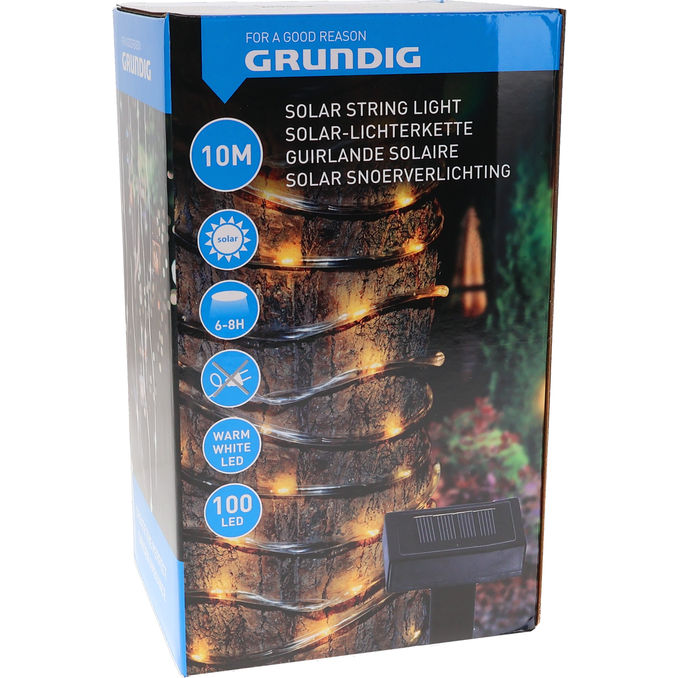 Grundig Ljusslinga Solcell 10m