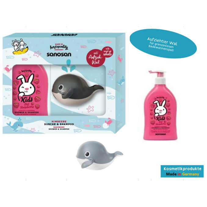 VANDINI Geschenkset Sanosan mit Spielzeug-Wal