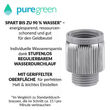 puregreen Wassersparer für die Dusche, chromfarben