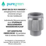 puregreen Wassersparer für die Dusche, chromfarben