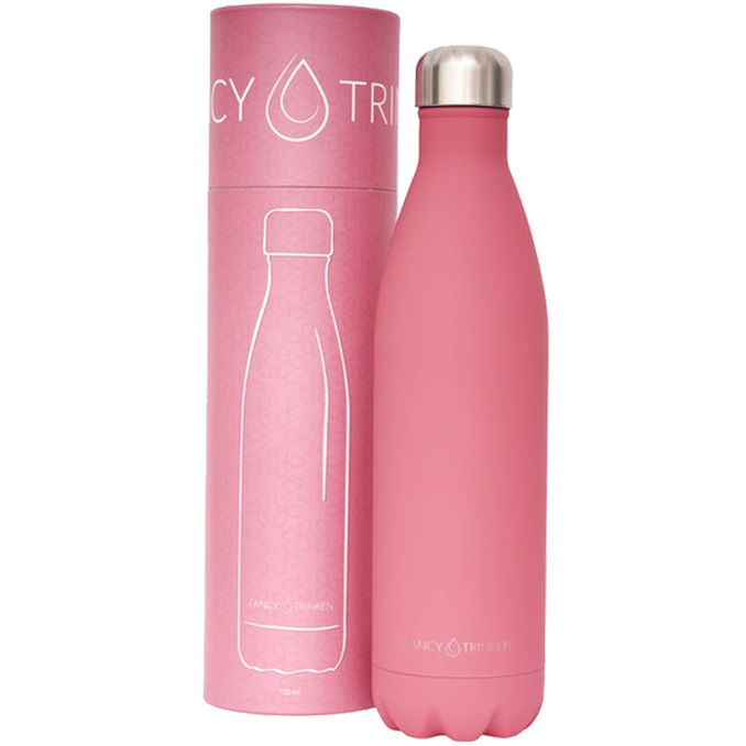 Fancy Trinken Trinkflasche aus Edelstahl Altrosa, 750ml 