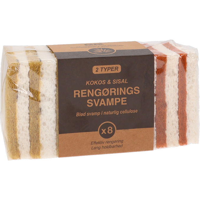 C.C Hansen Rengöringssvampar Träfiber 8-pack