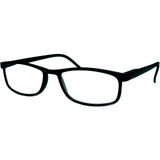 Star Optic Lesebrille eckig +1,5 Dioptrien schwarz