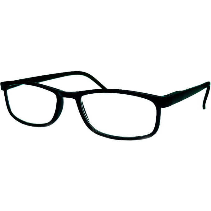 Star Optic Lesebrille eckig +1,5 Dioptrien schwarz