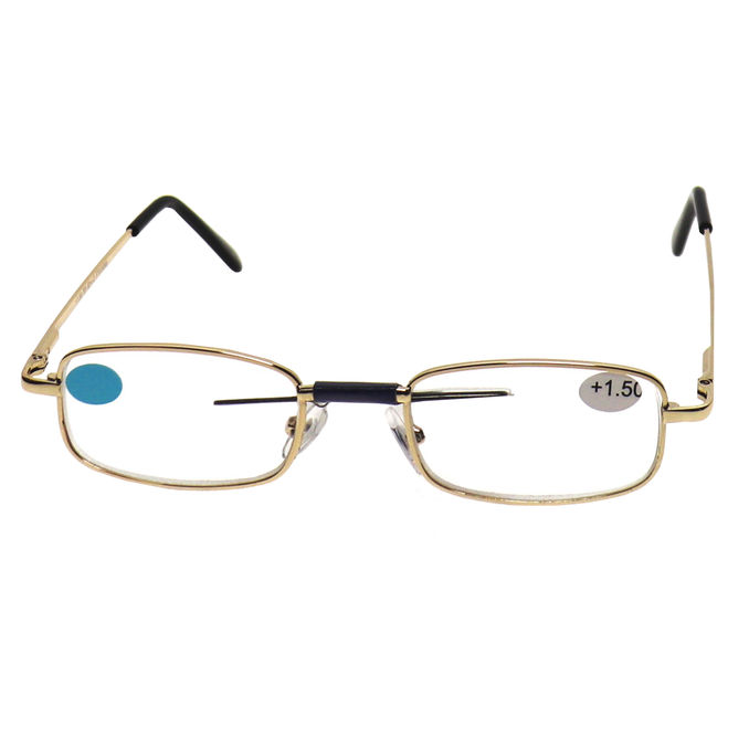 Star Optic Lesebrille Metall Vollrahmen +1,5 Dioptrien gold