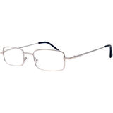 Star Optic Lesebrille Metall Vollrahmen +2,0 Dioptrien silber