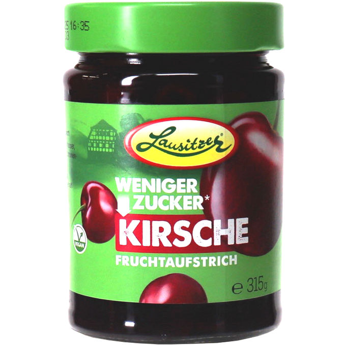 Lausitzer Kirsch Konfitüre Weniger Zucker