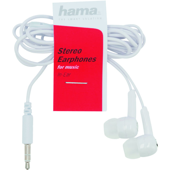 HAMA In-Ear-Kopfhörer mit Kabel, weiß