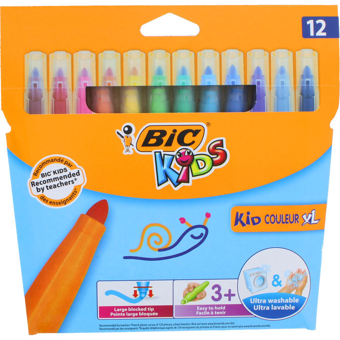 Bic Kids Farvetuscher 12-pak