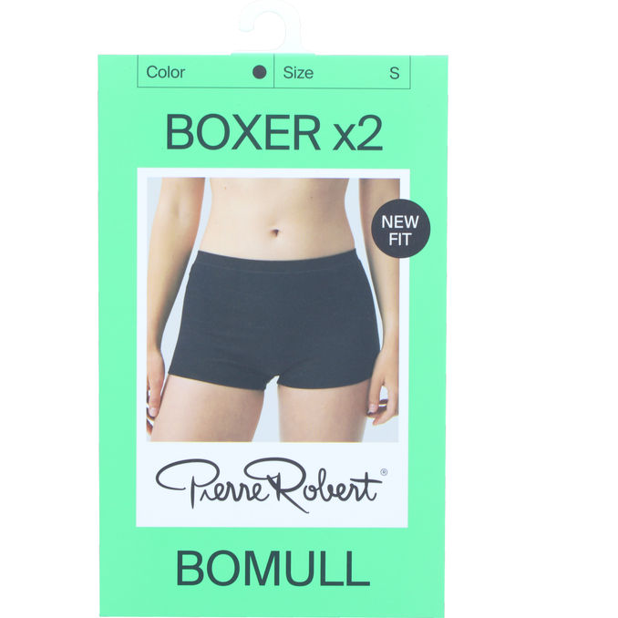 Pierre Robert Boxertrosor Stl. S Svart 2-pack