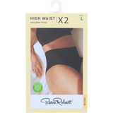 Pierre Robert Alushousut Invisible High Waist L Musta 2-pack