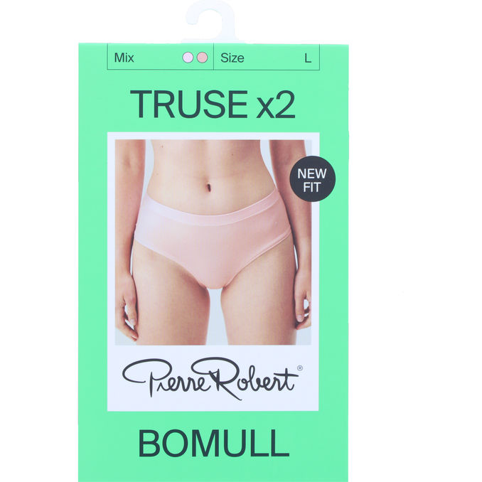 Pierre Robert Trosor Bomull Stl. L Puder/Pink 2-pack | 2 pcs - Damkläder