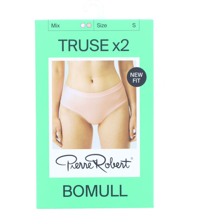 Pierre Robert Trosor Bomull Stl. S Puder/Rosa 2-pack | 2 pcs - Damkläder