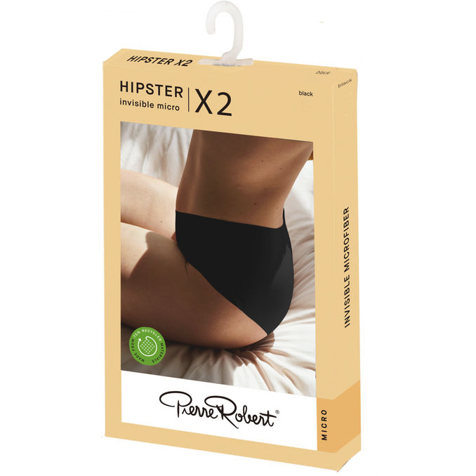 Pierre Robert Trosor Invisible Micro Hipster Stl. M Svart | 2 pcs - Damkläder