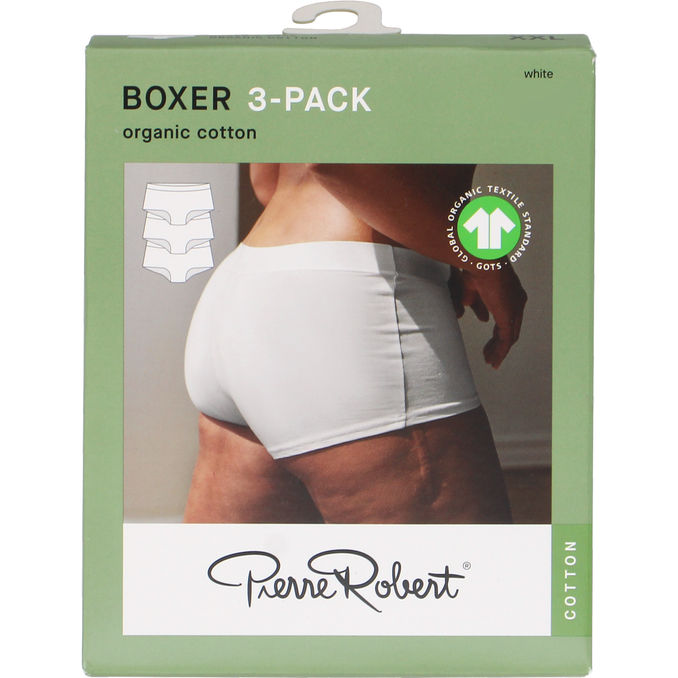 Pierre Robert Boxertrusser Bomuld Hvid XXL 3-pak