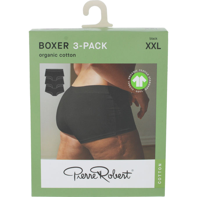 Pierre Robert Boxer Trosor Stl. XXL Svart 3-pack