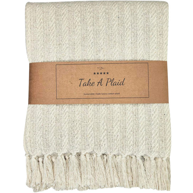 Take A Plaid Tagesdecke Creme