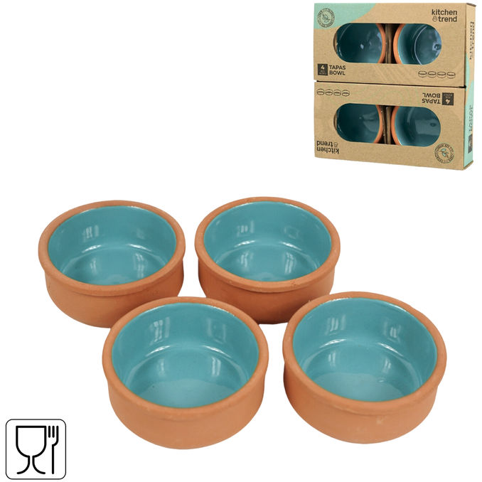 Kitchentrend Tapasschalen blau, 4 Stück