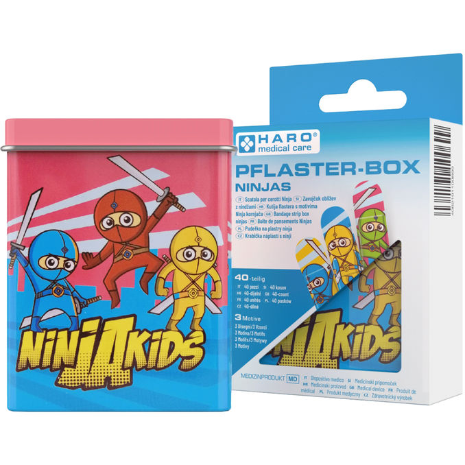 HARO medical care GmbH Kinderpflaster Box - Motiv Ninjas