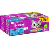 Whiskas WHISKAS Portionsbeutel Fisch Auswahl, 80er Pack