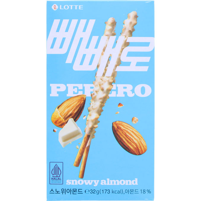 Pepero Kexpinnar Snowy Almond
