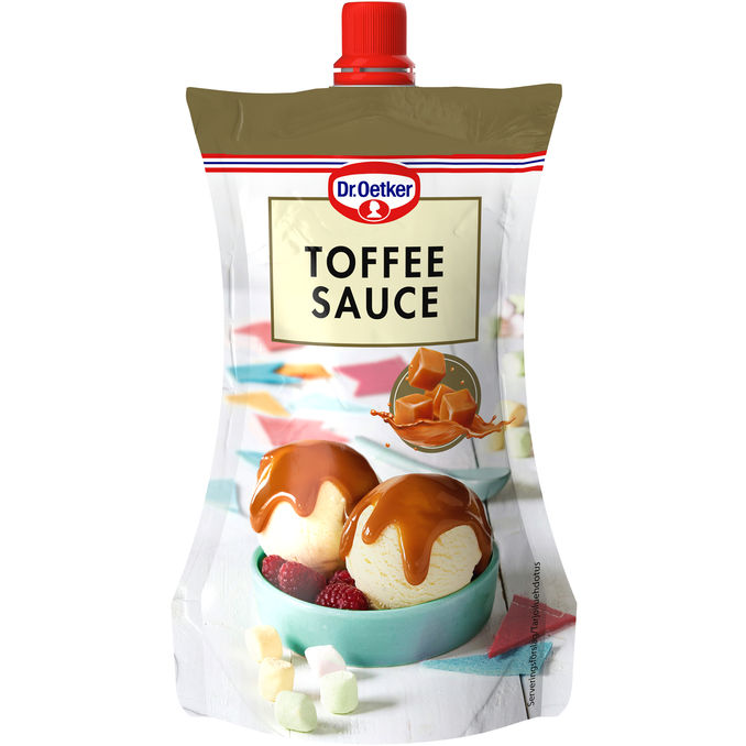 Dr. Oetker Glassås Toffee 120g
