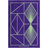 Bella Collins Beach Strandhandduk Shapes Ultra Violet & Nile Green