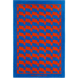 Bella Collins Beach Strandhandduk Waves Cherry Tomato & Palace Blue
