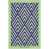 Bella Collins Beach Strandhandduk Illusions Ultra Violet & Nile Green