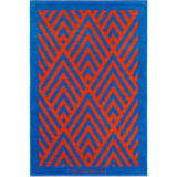 Bella Collins Beach Bel BC103 BEACH TOWEL - ILLUSIONS - CHERRY TOMATO/PALACE BLUE 1pcs