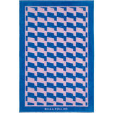Bella Collins Beach Strandhandduk Waves Palace Blue & Pink Lavender